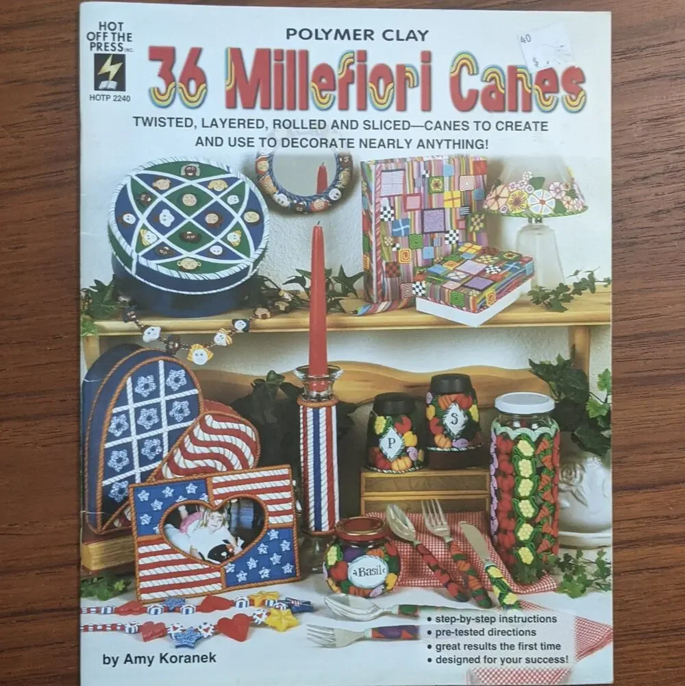 36 Millefiori Canes Polymer Clay Pattern Book